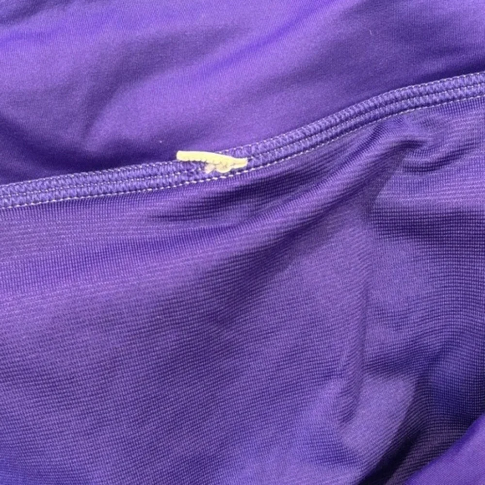 Lululemon Speed Up Shorts‎ Purple White Striped Running Athletic Size 8